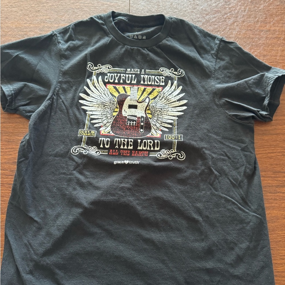 Black Graphic Tee - Joyful Noise Design